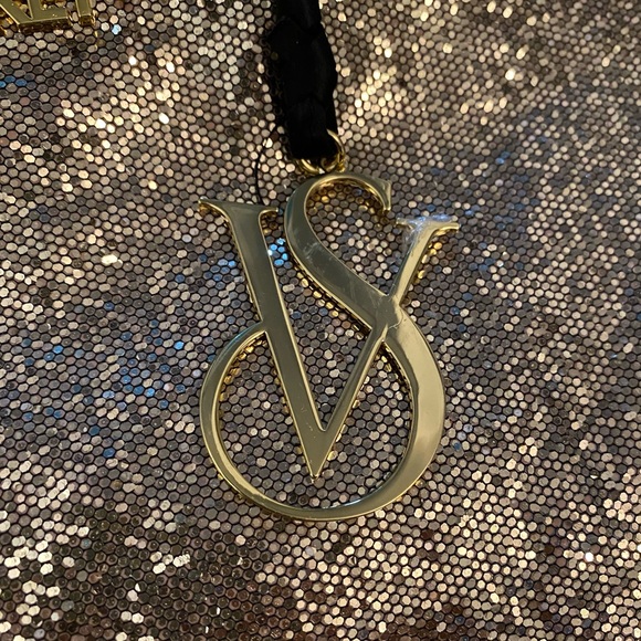 Victoria Secret Gold Glitter Sparkly Tote - Picture 6 of 16